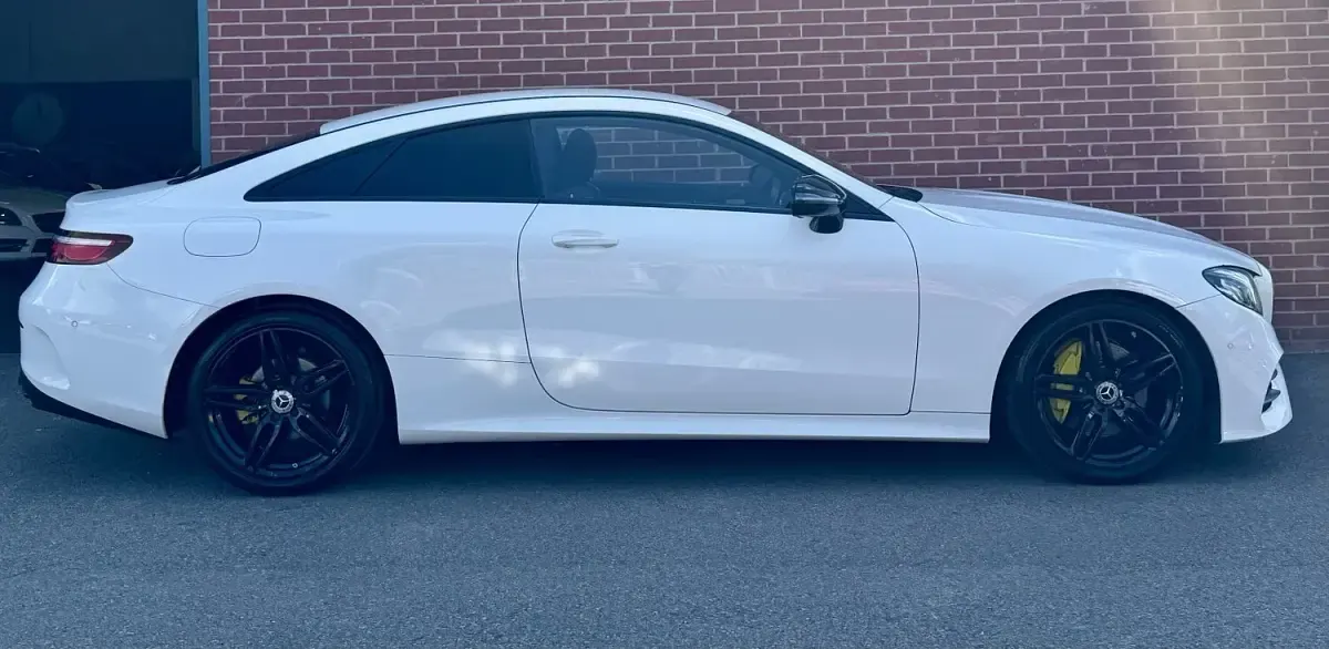 Used Mercedes E220 AMG line 2017 White Coupe