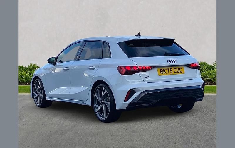 Used Audi A3 Black Edition 150 HP (110 kW) 2025 White Hatchback