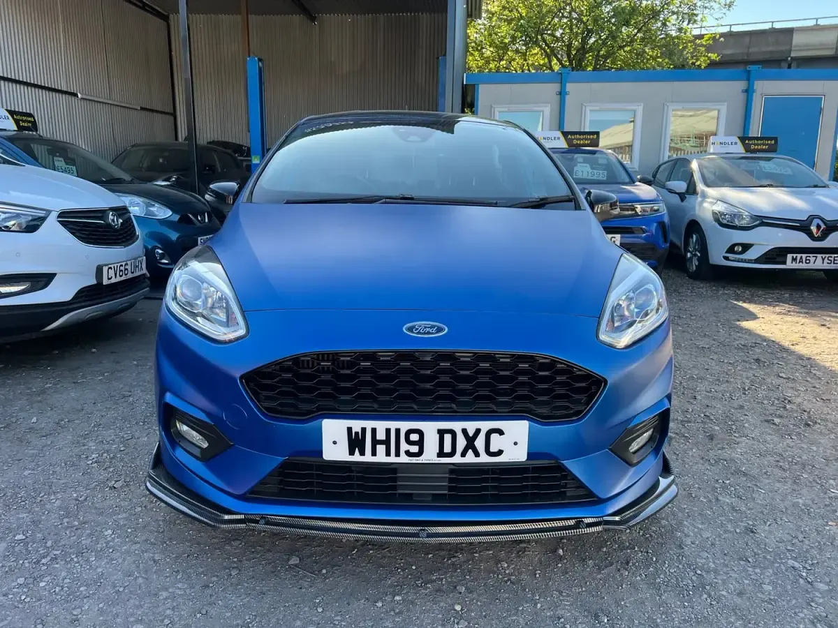 Begagnad Ford Fiesta ST-Line 2019 Blå Halvkombi