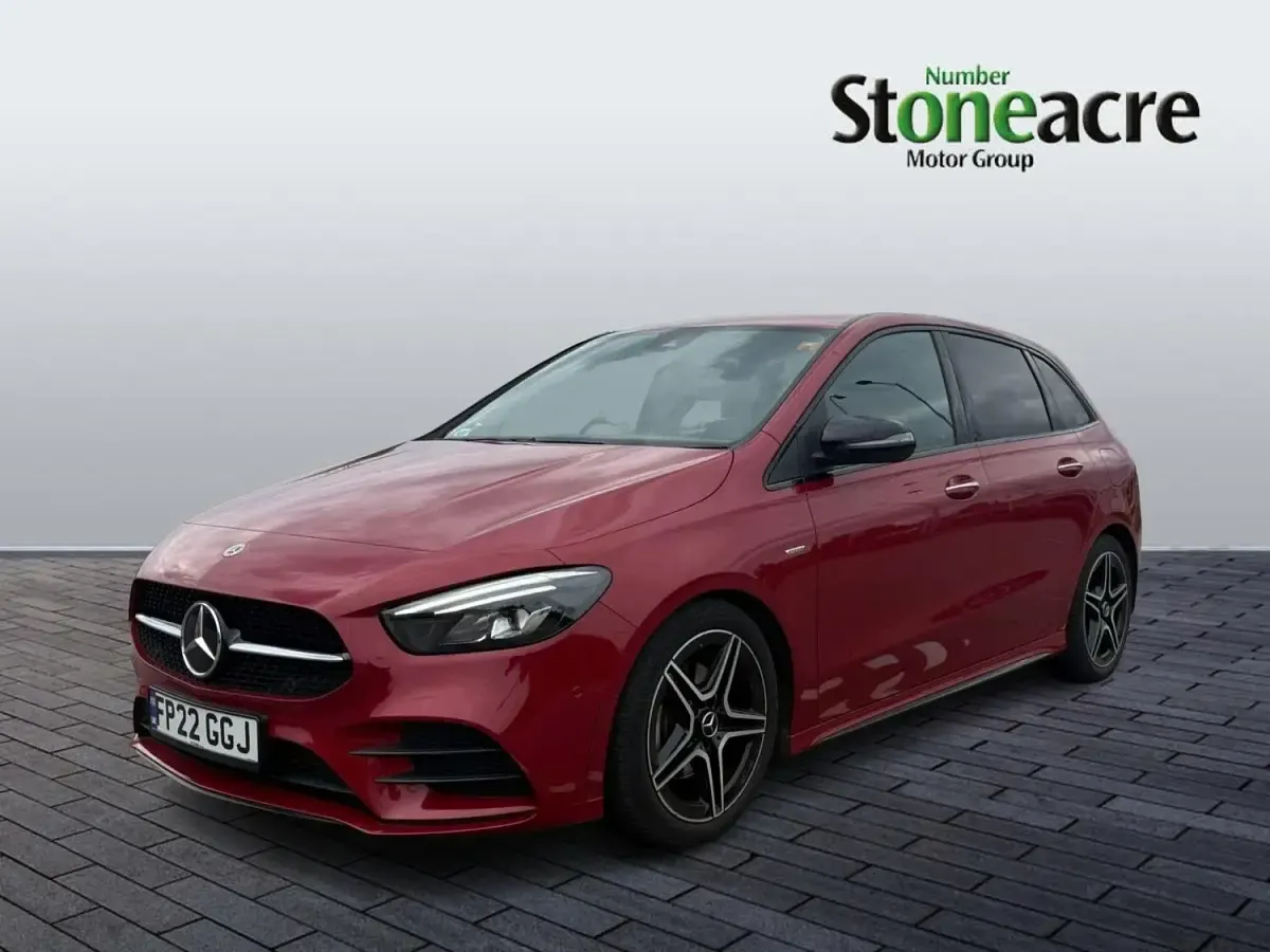 Used Mercedes B200 AMG line 163 HP (119 kW) 2022 Red Hatchback