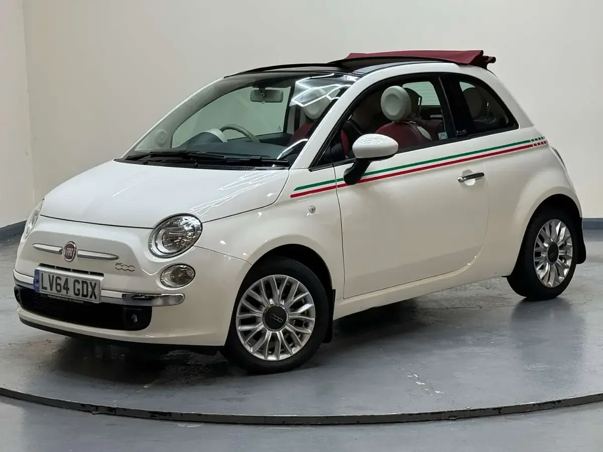 Used Fiat 500C Lounge 2014 White Cabriolet