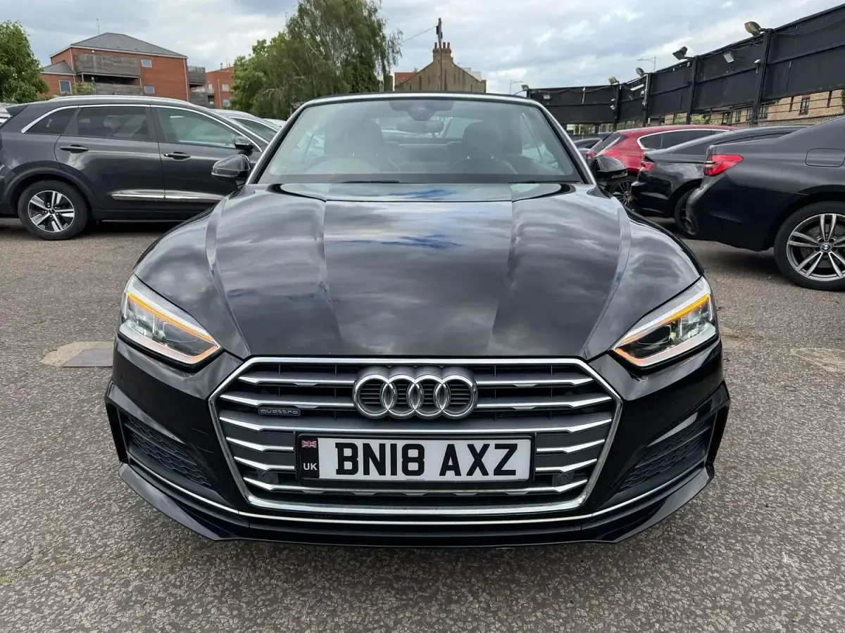 Used Audi A5 Cabriolet S-Line 190 HP (139 kW) 2018 Black Cabriolet