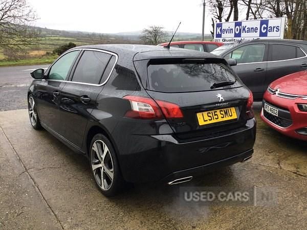 Used Peugeot 308 GT-line 115 HP (84 kW) 2015 Black Hatchback