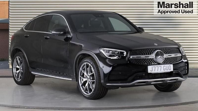 Black Used 2023 Mercedes GLC300 AMG line Coupe | £39,997 (Good price) - Image 1/4