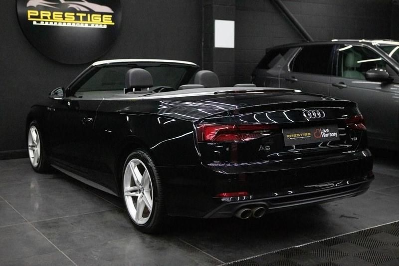 Used Audi A5 Cabriolet S-Line 190 HP (139 kW) 2018 Black Cabriolet
