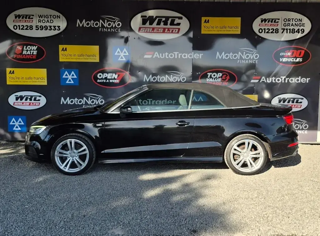 Used Audi A3 Cabriolet S-Line 150 HP (110 kW) 2019 Black Cabriolet