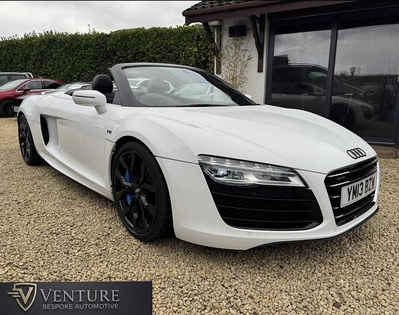 Used Audi R8 Spyder Design 525 HP (386 kW) 2013 White Cabriolet