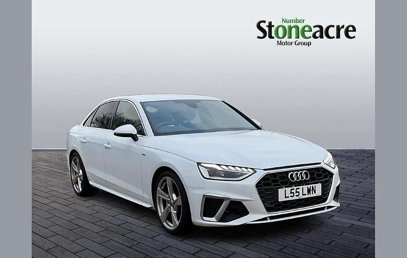 White Used 2021 Audi A4 S-Line Sedan | £18,995 (Super price) - Image 1/4