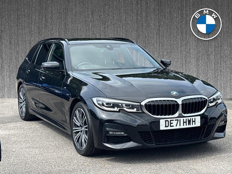 Black Used 2021 BMW 320 M Sport Estate | £22,602 (Fair price) - Image 1/4
