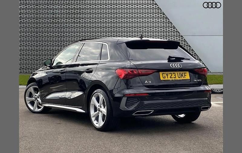 Used Audi A3 S-Line 147 HP (108 kW) 2023 Black Sedan