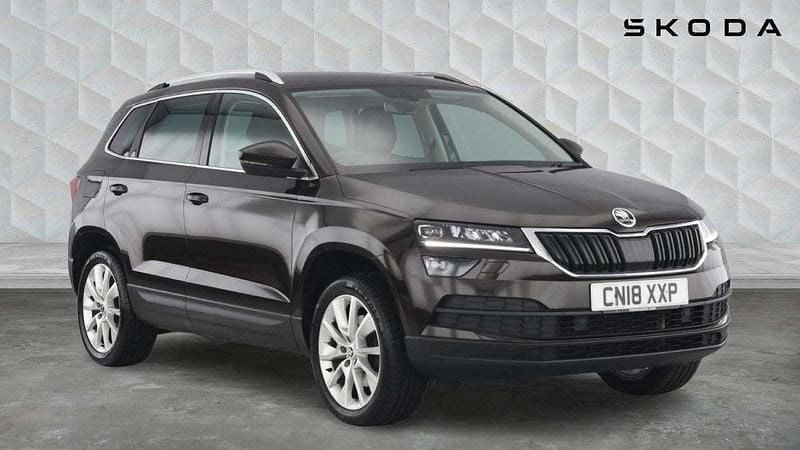 Brown Used 2018 Skoda Karoq SE L SUV | £12,575 (Good price) - Image 1/4