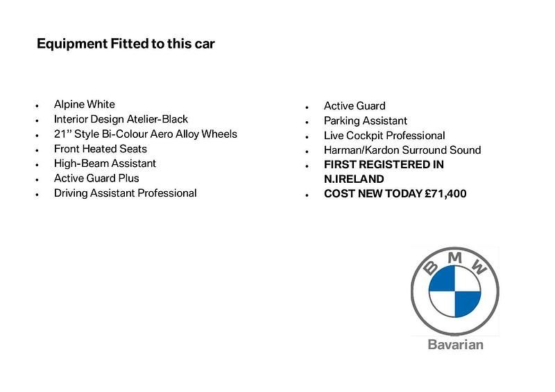 White New 2025 BMW iX Sport Line SUV | £44,995 (Super price) - Image 1/1