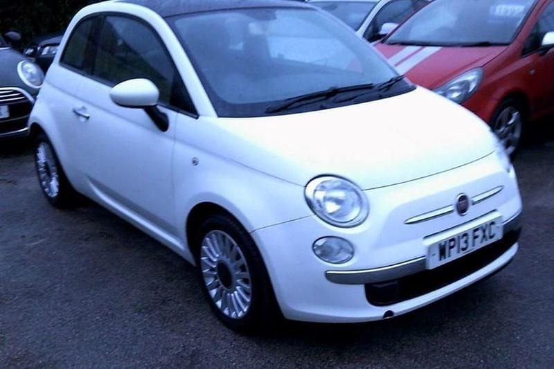 Used Fiat 500 Lounge 69 HP (50 kW) 2013 White Hatchback