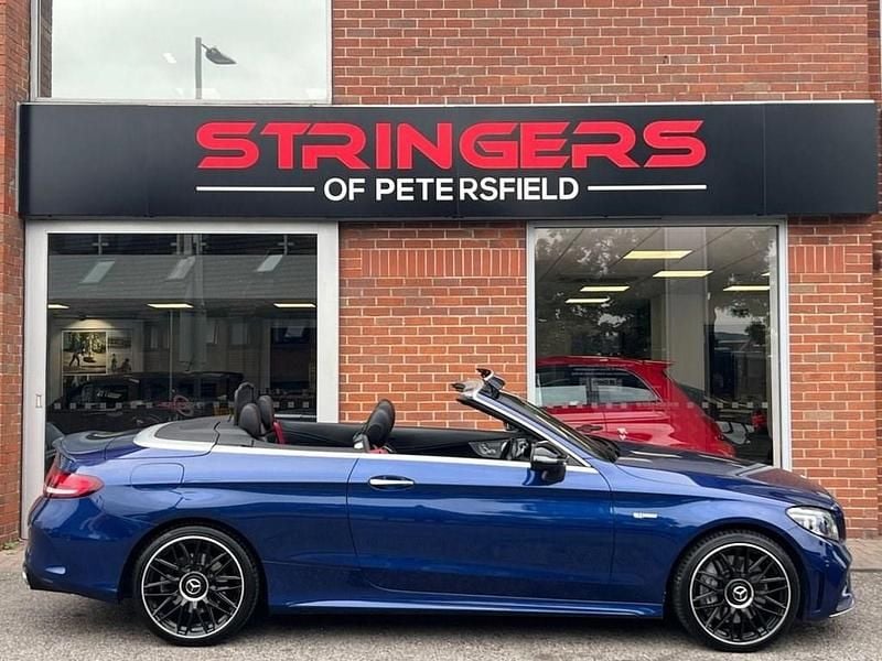Blue Used 2018 Mercedes C43 AMG Premium Plus Cabriolet | £28,500 (Fair price) - Image 1/4