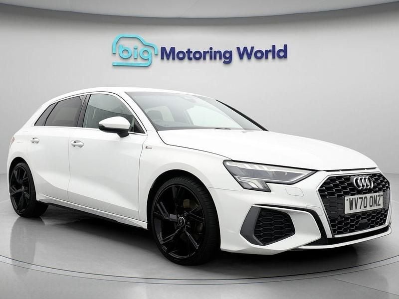 White Used 2020 Audi A3 S-Line Hatchback | £18,000 (Fair price) - Image 1/4