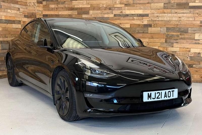 Used Tesla Model 3 Long Range AWD 77 kW (106 HP) 2021 Black Sedan