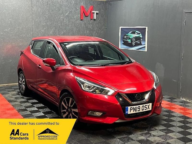 Red Used 2019 Nissan Micra Acenta Limited Edition Hatchback | £7,990 (Good price) - Image 1/3