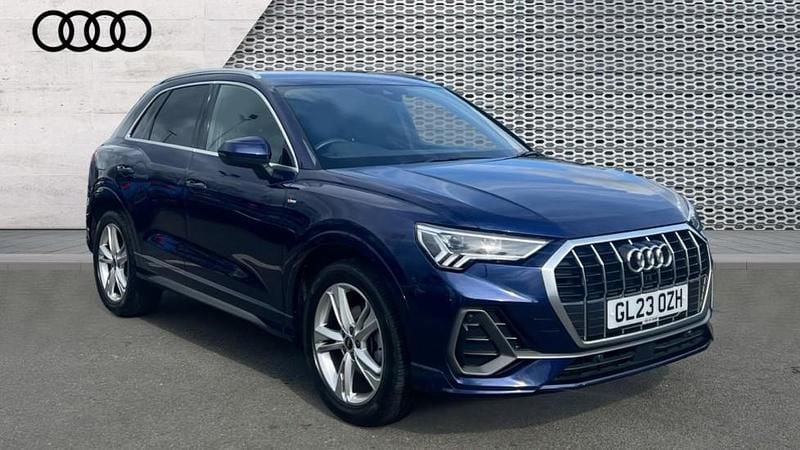 Blue Used 2023 Audi Q3 S-Line SUV | £25,397 - Image 1/4
