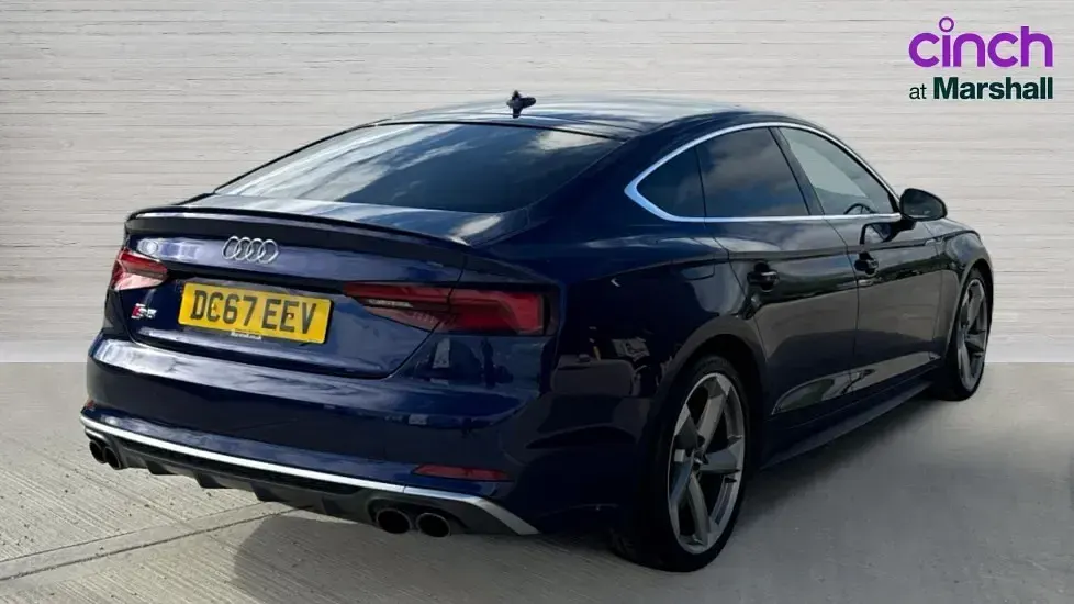 Used Audi A5 Sportback Design 354 HP (260 kW) 2018 Blue Hatchback