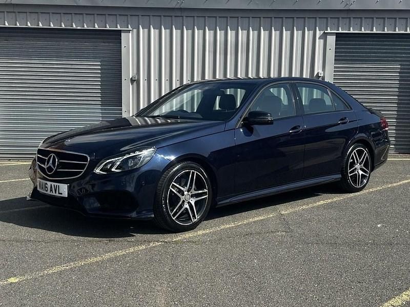 Used Mercedes E220 AMG 177 HP (130 kW) 2016 Blue Sedan
