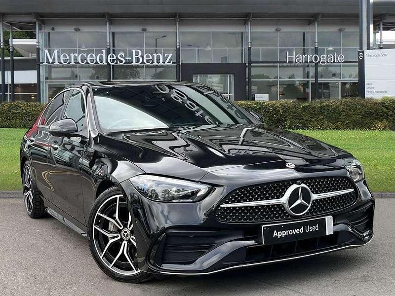 Black Used 2024 Mercedes C200 AMG Line Premium Plus Sedan | £35,850 (Expensive) - Image 1/4