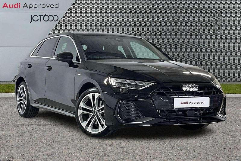 Black Used 2025 Audi A3 e-tron S-Line Hatchback | £29,779 (A bit pricey) - Image 1/4
