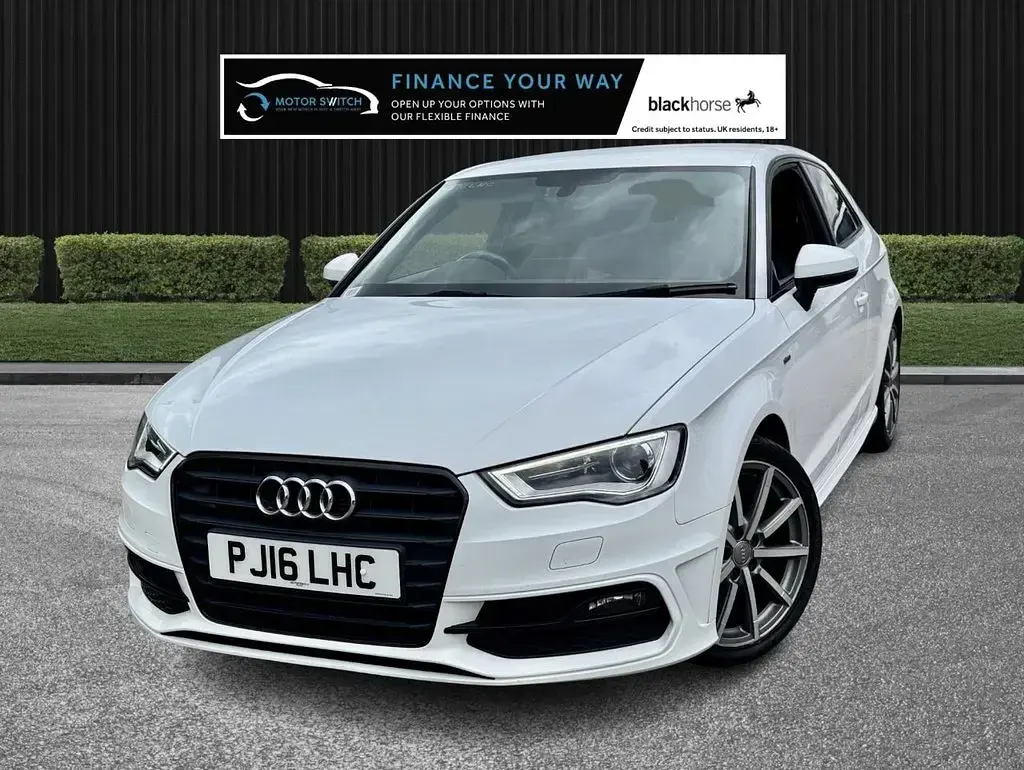Used Audi A3 S-Line 150 HP (110 kW) 2016 White Hatchback
