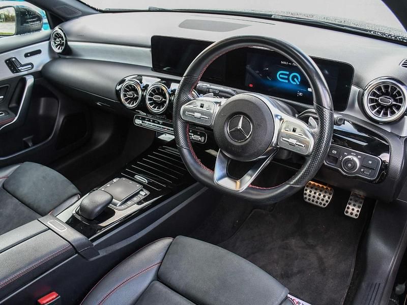 Used Mercedes A250 AMG line 215 HP (158 kW) 2021 Black Hatchback