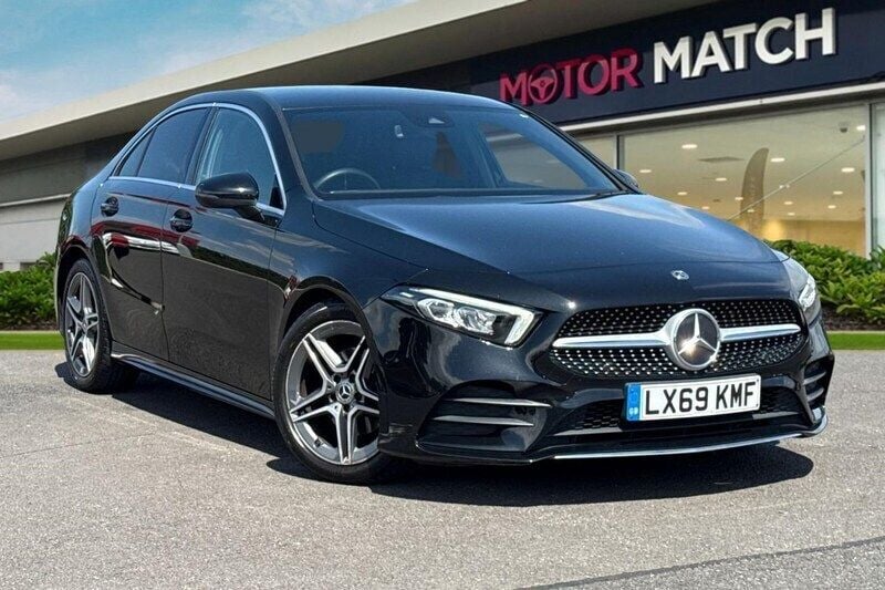 Black Used 2019 Mercedes A180 AMG line Sedan | £14,995 (Fair price) - Image 1/4