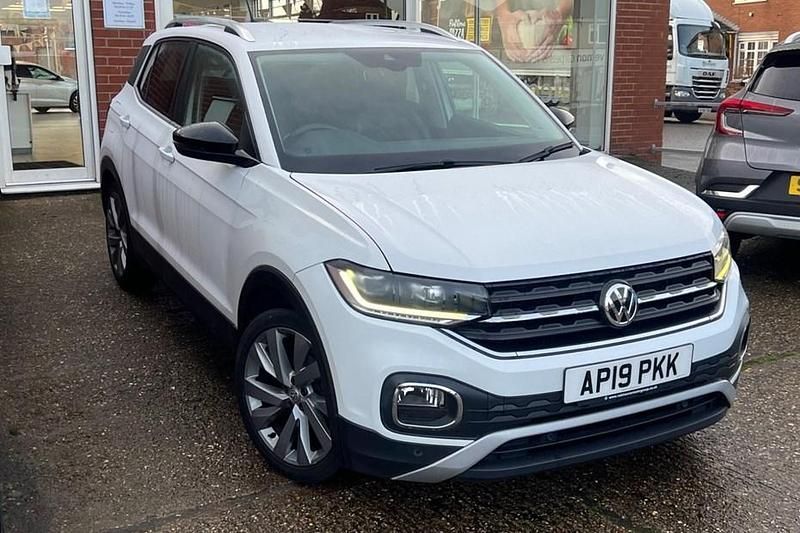 Used VW T-Cross Edition 115 HP (84 kW) 2019 White SUV