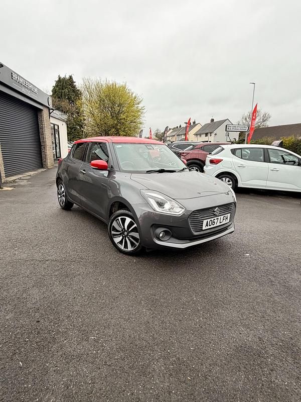 Used Suzuki Swift SZ5 2017 Grey red Hatchback
