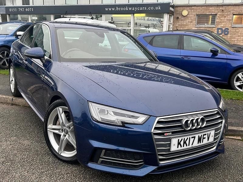 Used Audi A4 S-Line 190 HP (139 kW) 2017 Blue Sedan