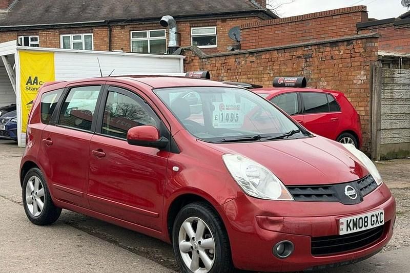 Used Nissan Note Acenta 88 HP (64 kW) 2008 Red Hatchback