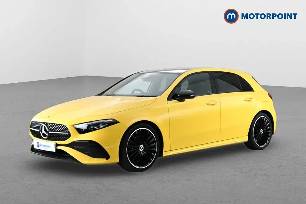 Used Mercedes A200 Exclusive 163 HP (119 kW) 2023 Yellow Hatchback