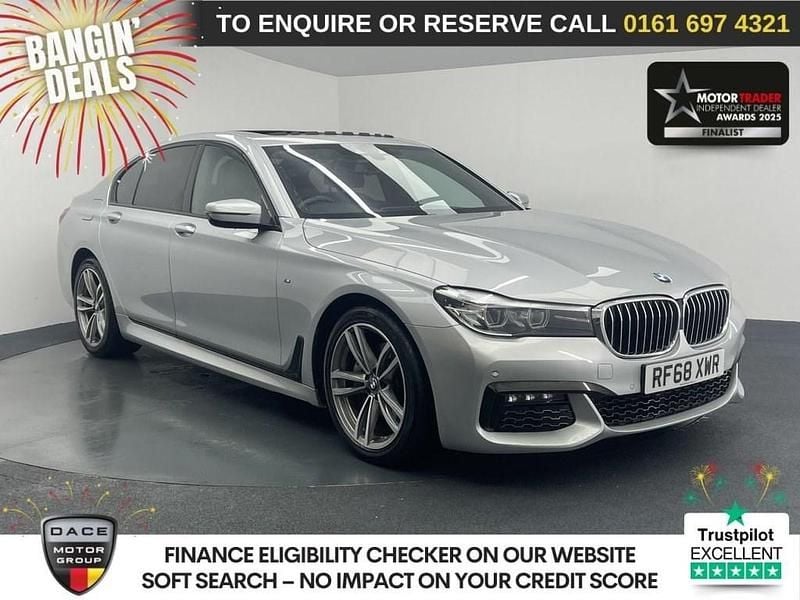 Silver Used 2018 BMW 740 M Sport Sedan | £18,470 (Good price) - Image 1/3