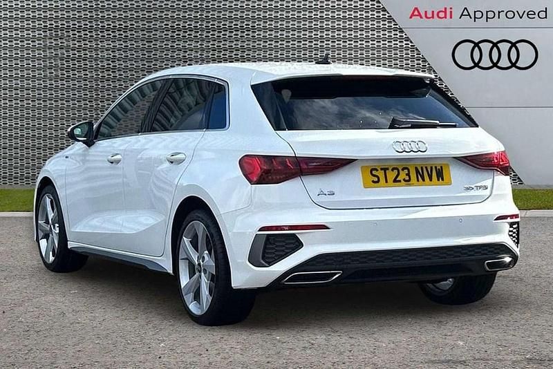 Used Audi A3 S-Line 147 HP (108 kW) 2023 White Sedan