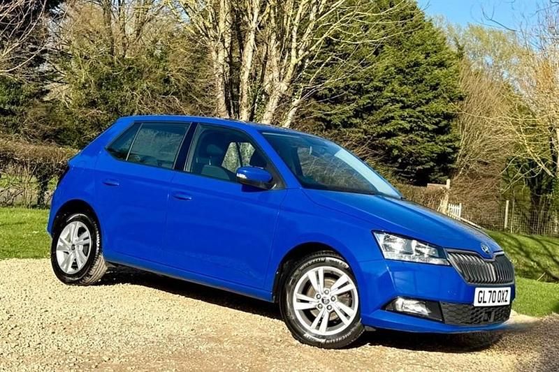 Used Skoda Fabia SE 60 HP (44 kW) 2020 Blue Hatchback