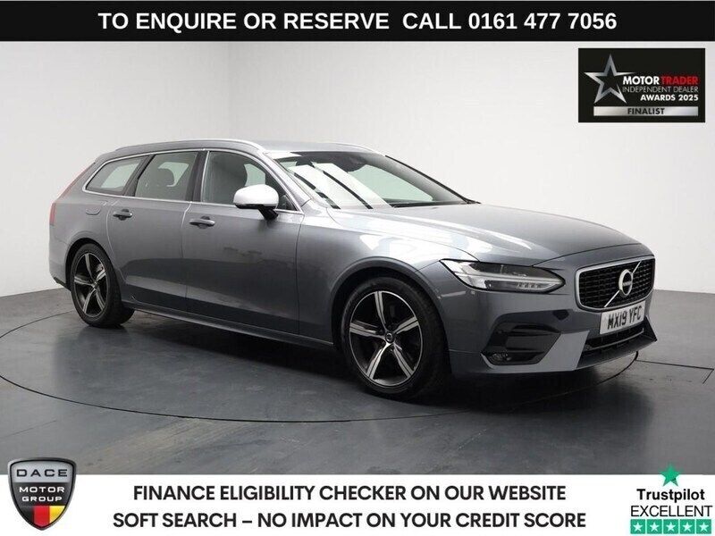 Grey Used 2019 Volvo V90 R-Design Estate | £19,280 (Fair price) - Image 1/3