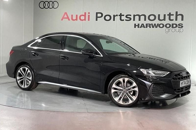 Black Used 2024 Audi A3 S-Line Sedan | £22,690 (Good price) - Image 1/1