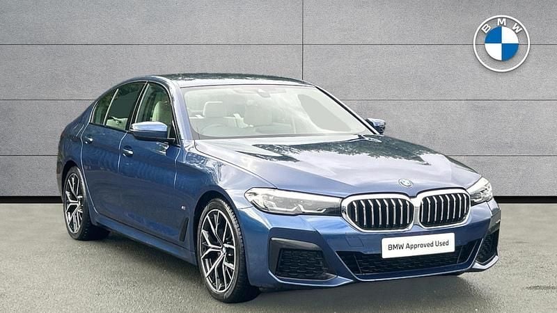 Blue Used 2021 BMW 520 M Sport | £24,990 (Fair price) - Image 1/3