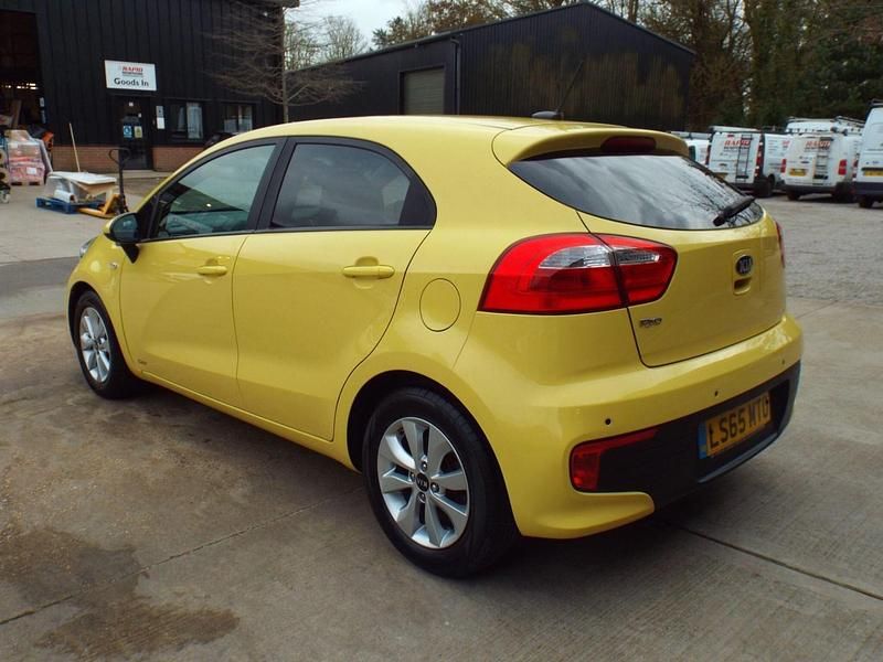 Used Kia Rio 2015 Yellow Hatchback