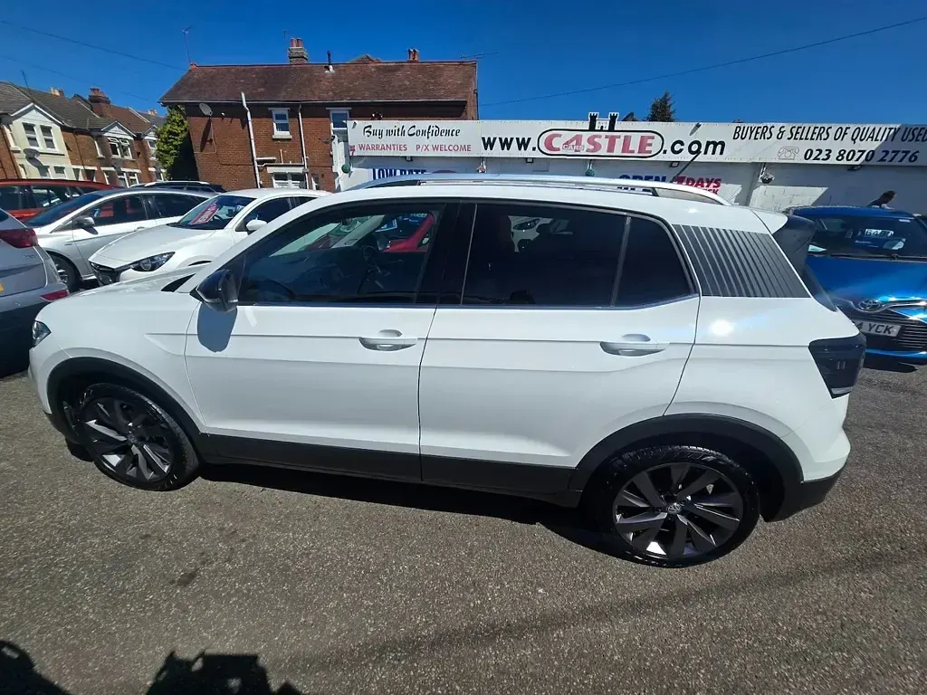 Used VW T-Cross Edition 115 HP (84 kW) 2019 White SUV