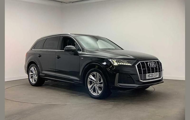 Black Used 2020 Audi Q7 S-Line SUV | £32,700 (Fair price) - Image 1/4