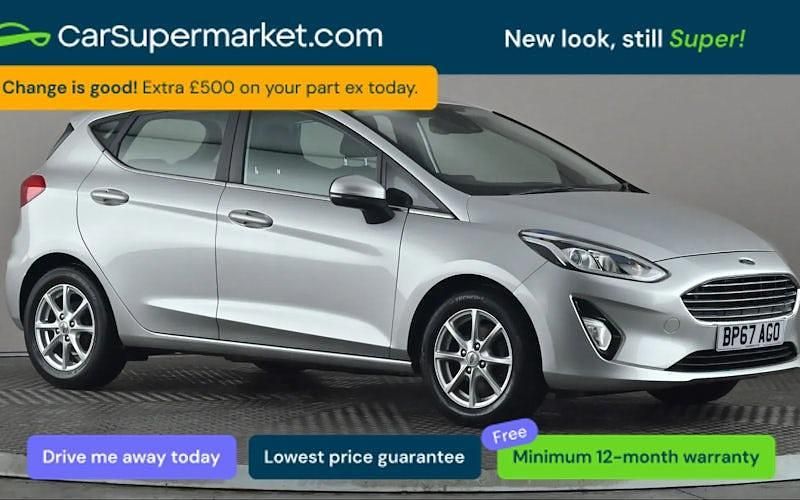 Used Ford Fiesta Zetec 101 HP (74 kW) 2018 Silver Hatchback