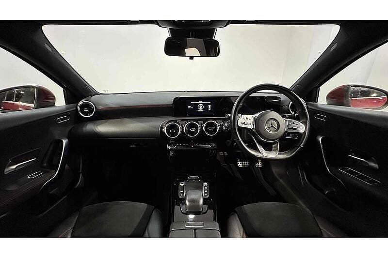Used Mercedes A180 AMG line 136 HP (100 kW) 2021 Red Hatchback