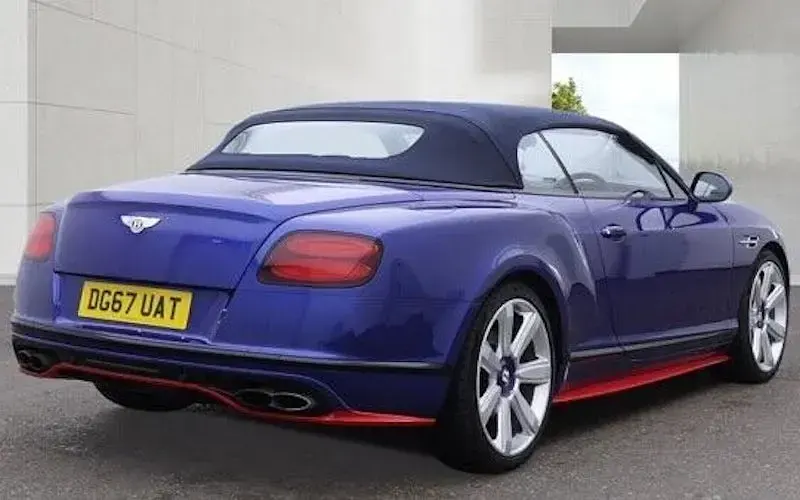 Used Bentley Continental GT Convertible 529 HP (389 kW) 2017 Blue Cabriolet