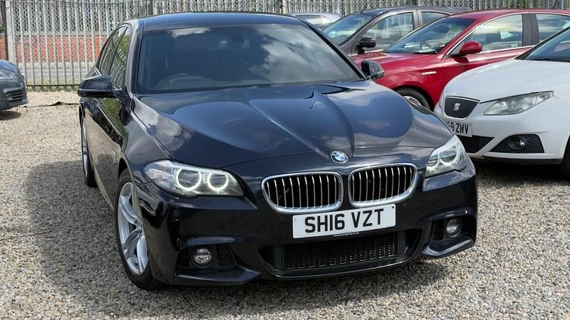 Black Used 2016 BMW 520 M Sport Sedan | £9,399 (Fair price) - Image 1/4
