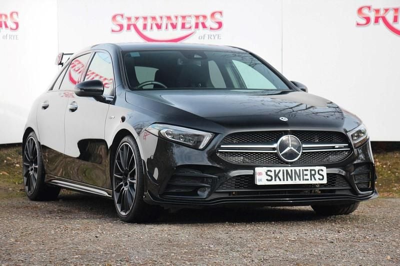 Black Used 2021 Mercedes A35 AMG Premium Plus Hatchback | £31,995 (Fair price) - Image 1/4