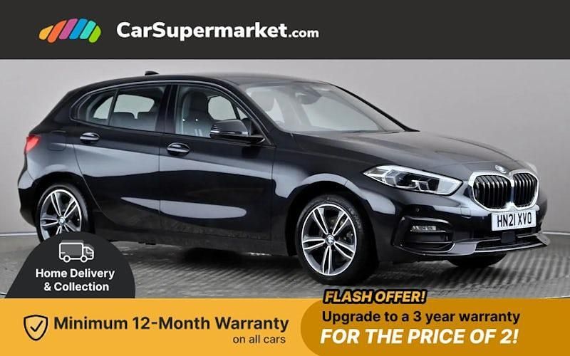 Black Used 2021 BMW 118 Sport Line Hatchback | £16,897 (Fair price) - Image 1/3