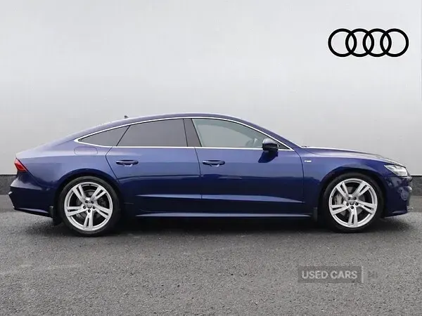 Used Audi A7 S-Line 340 HP (250 kW) 2019 Blue Sedan